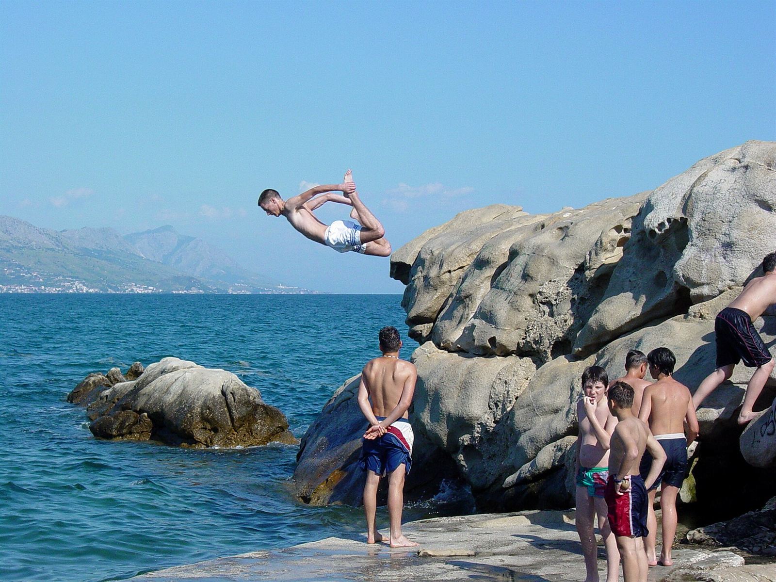 Bačvice beach and picigin