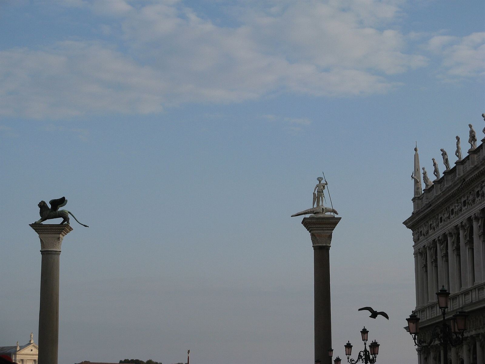 The lion on the column